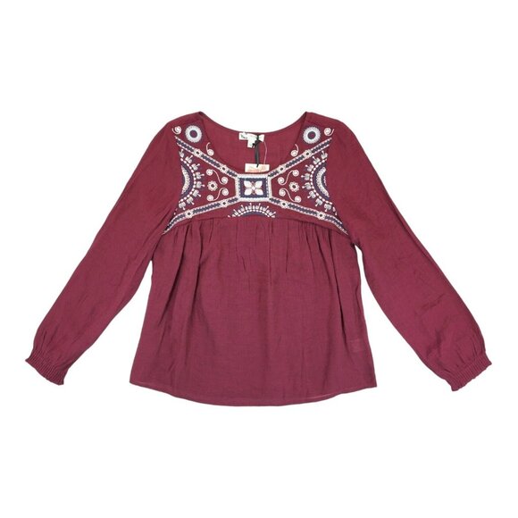 About A Girl Tops - NWT About A Girl Top Womens Small Floral Sheer Lightweight‎ Tunic Blouse Coral